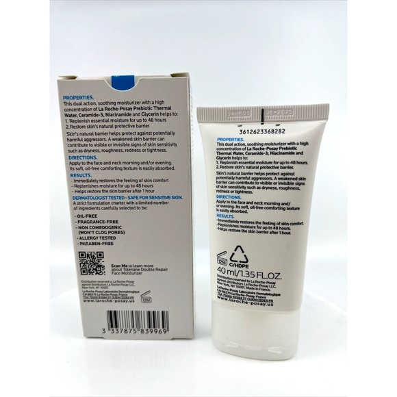 La Roche Posay Prebiotic Skincare Toleriane DOUBLE REPAIR FACE MOISTURIZER 8/25 - Picture 5 of 7